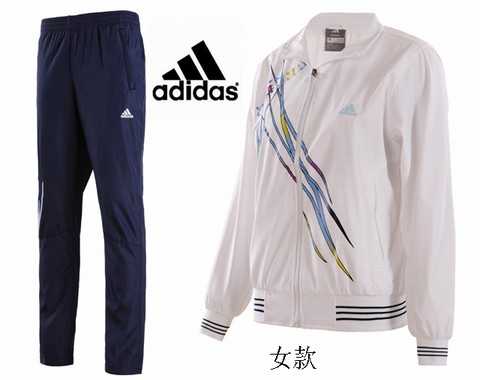 survetement adidas coton gris